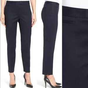 CeCe by Cynthia Woman' Teffe Double Weave Slim Pants In Black Size 6 $110